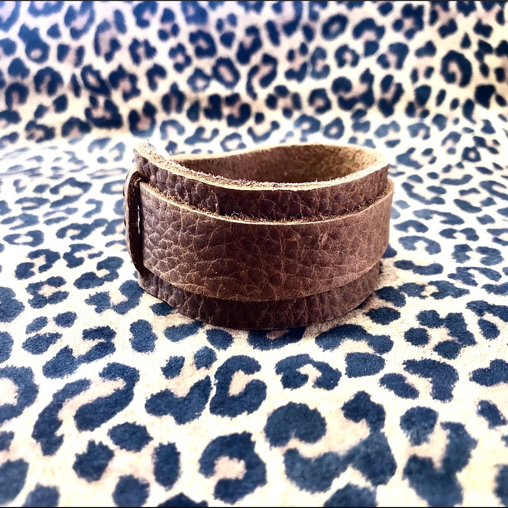 Leather Wrap Cuff Bracelet